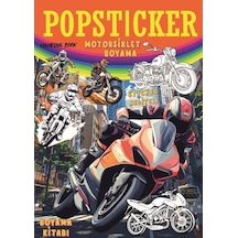 Motorsiklet Boyama Kitabı Popsticker