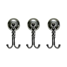 New Banyo Bornozluk İkili 3 Adet Krom