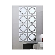 Motif Desen Duvar Dekorasyon Gümüş Pleksi 4 Ayrı Parça 13x13 Motif Desen Duvar Dekorasyon Gümüş Pleksi 4 Ayrı Parça 13x13