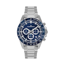 Jacques Lemans 1-2207c Lıverpool Chronograph Erkek Kol Saati Gümüş - Mavi