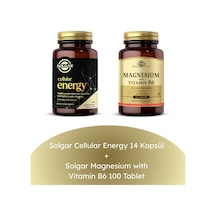 Solgar Cellular Energy 14 Kapsül + Magnesium With Vitamin B6 100 Tablet