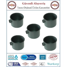Anahtar Kasası - Geçmeli Sıva Altı - Siyah - 5 Adet