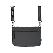 Skinarma Satchel Juno Desenli Naylon Scout Bilek Askı Kayışlı Aksesuar Çantası Gri