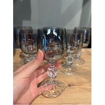 Çeyizci Çarşı Sterna 6 Lı 150 Cc Kristal Kahve Yanı Su Bardağı Füme 4384.58