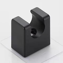 Primepickings Siyah Kullanışlı Ayarlanabilir Cilalı Kendinden Yapışkanlı El Emme Matkapsız Duş Başlığı T 2 Katlı Gri