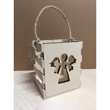 Dekoratif Melek Ahşap Mumluk Yb-117 (14X11X11)
