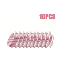 Honeybeeshop 60w İphone 16 Usb C Şarj Kablosu 10lu Paket Turuncu Hızlı Şarj Uyumlu