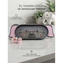 Fil Karakterli Figür Tasarımlı Gözlük Tutucu Ve Çok Amaçlı Organizer
