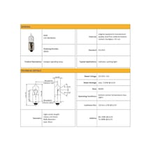 Ampül H6 Bax 9s 12v 6w Halogen 1