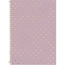 Puantiyeli Defter Çizgili Lila 17x24 Cm