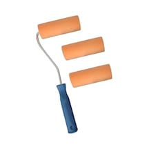 Turuncu Kadife Rulo Fırça 10 Cm 3 Yedekli