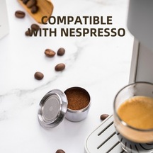 Novahub Paslanmaz Çelik Kullanıcı Dostu Kahve Kapsülü, Espresso Kapsülleri, Kahve Makinesiyle Uyumlu