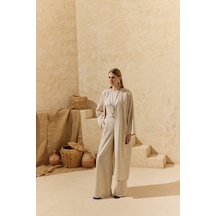 Aker Naturel Paçası Brode Detaylı Pantolon Naturel Naturel