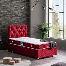 Setaymobilya Baza, Vita Bordo Tek Kişilik Baza + Başlık + Comfort Yatak