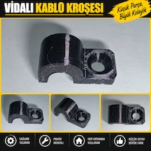 Vidalı Kablo Ve Boru Kroşesi 15 Adet