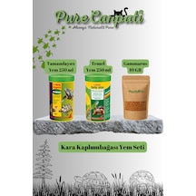 Purecanpati Kara Kaplumbağası Yem Seti Herbivor,temel Yem,gammaru