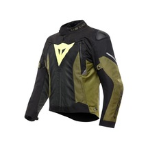 Dainese Daınese Cek Super Sprınt D-dry Jacket Black Green Fluo Yellow Siyah