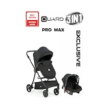 Quard Promax Travel Sistem Bebek Arabası Siyah