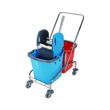 Omnisoft UCTM CK753 Krom Taşıyıcı Plastik Pres Çift Kovalı Temizl