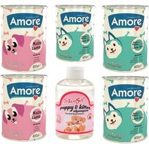 Amore Kuzu Etli Yavru Köpek Konservesi 3 x 400 G + Chunks 2 x 400 G + Şampuan 200 ML