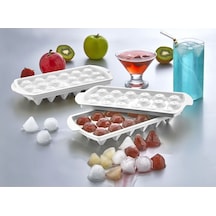 Pratik Kapaklı 18 Bölmeli Elmas Şekil Buz Kalıbı Diamond Ice Mold Elmas Şeklinde Buz Kalıbı Plasti Diğer