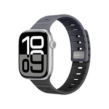 Watch 10 46mm Amazingthing Silqlock Silikon Kordon Strap Kayış Gri