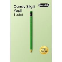 Candy Silgili Kurşun Kalem Yeşil - 1 Adet Yeşil