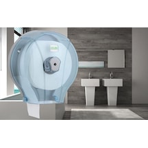 Vialli Mj1t Mini Jumbo Wc Kağıdı Dispenseri Şeffaf