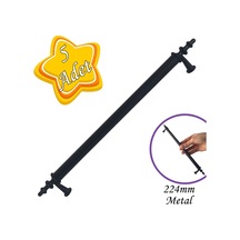 5 Adet Erciyes Kulp Siyah 224 Mm Kulp Mobilya Mutfak Dolabı Çekmece Dolap Kapak Kulpu Kulbu Metal Kulpları