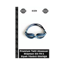 Premium Tatil Aksesuar Ekipman Gs-70-1 Siyah Yüzücü Gözlüğü