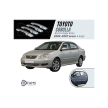 Famsotomotiv Toyota Corolla Uyumlu Krom Kapı Kolu 4 Kapı 2002-2007 P.Çelik