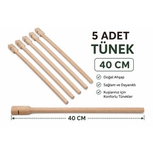 Tahta Tünek Yuvarlak 40 Cm 5 Adet