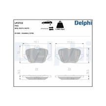 Mercedes Glc 180 Arka Fren Balatasi 2022-2024 Delphı Lp3722