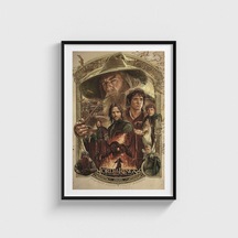 The Lord Of The Rings: The Fellowship Of The Ring 2001 Film Posteri Tablo Çerçeveli Poster Duvar Dekorasyonu Siyah Çerçeveli Tablo Siyah Çerçeveli Tablo Dn11d388sıyah