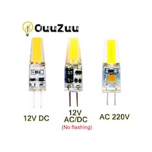 Beyaz G4 Led Ampul Ac 12v 220v 6w Led Lamba Spot Avize Aydınlatma 30w 60w Halojen Lambalar Süper Parlak Değiştirin Ac 220v