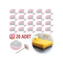 20 Adet Pembe Yorgan Kılıfı Ve Çarşaf Tutucu Sabitleyici