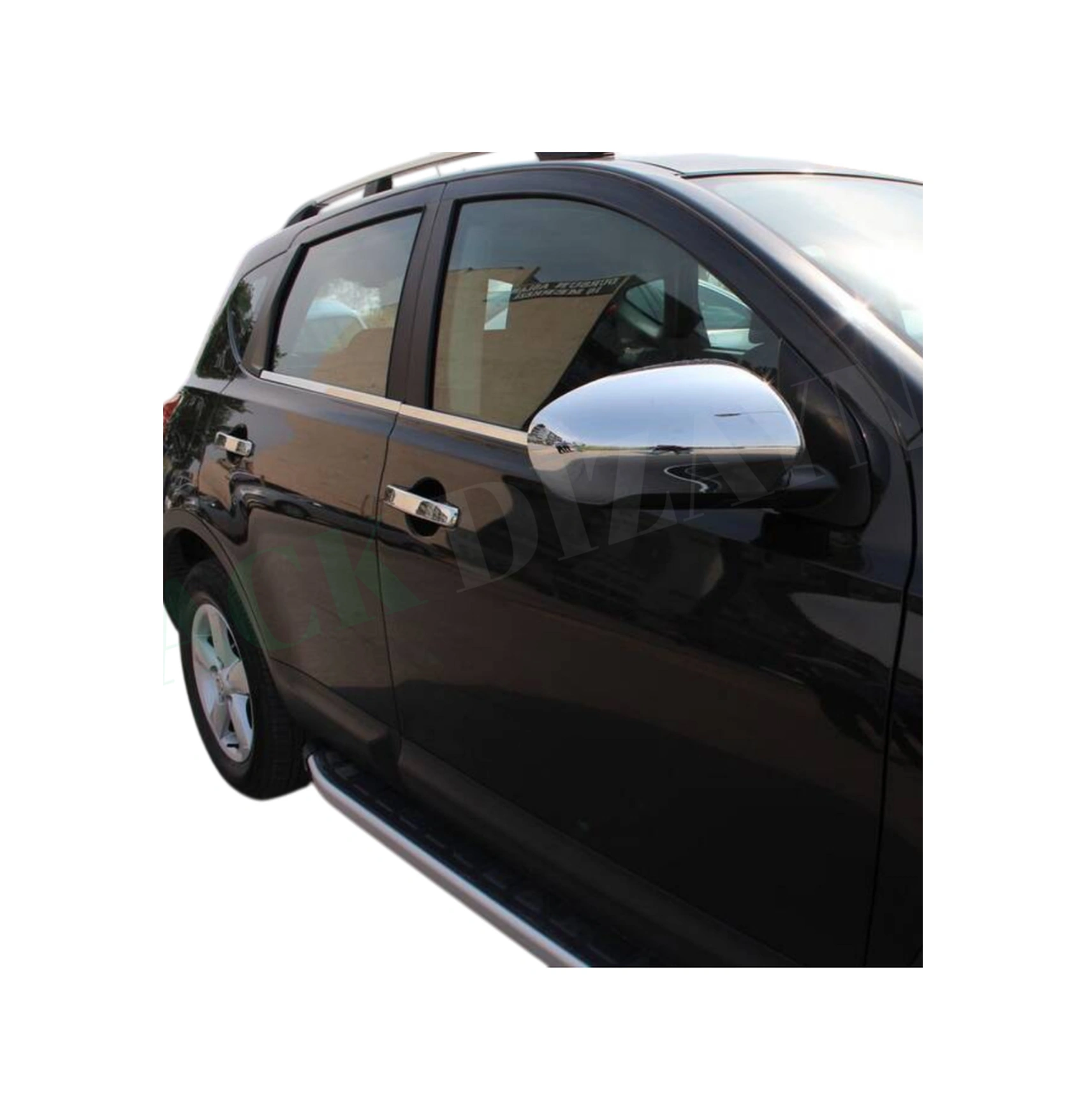 Nissan Qashqai 2007-2017 Araca Özel Abs Krom Ayna Kapağı + Sensörlü Kapı Kol Paslanmaz Çelik A+