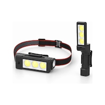 Gold Silver Gs-225 3 Led Usb Şarjlı Çok Fonksiyonlu Kafa Feneri