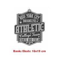 New York City Yazı Temalı Ütü İle Yapışan Tekstil Kumaş Tişört Dtf Baskı 3479