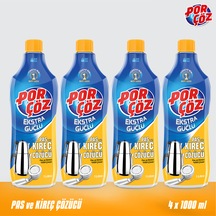 Porçöz Pas Ve Kireç Çözücü 1000 Ml X4 4'lü Set