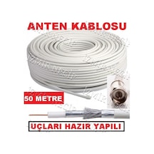 50 Metre Uydu Anten Kablosu Hazır Uçlu