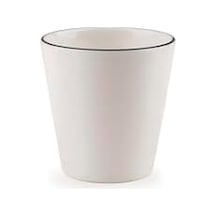 Porselen Ekin 2 Parça Mug Bardak, Siyah Fileli 000 Açık Krem