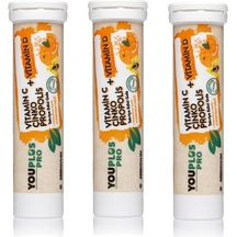 Youplus Pro Vitamin C D Çinko Propolis 15 Efervesan Tablet 3 Adet Youplus Pro Vitamin C D Çinko Propolis 15 Efervesan Tablet 3 Adet