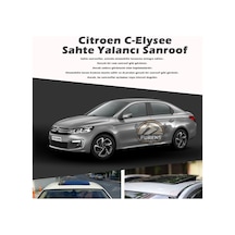 Citroen C-elysee Parlak Siyah Yalancı Çakma Sahte Sunroof