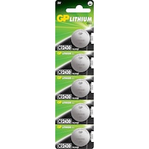 Gp Batteries Cr2430 2430 Boy Lityum Düğme Pil, 3 Volt, 5'li Kart