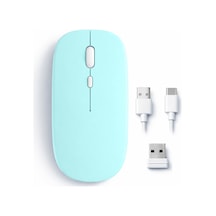 Mac Apple Uyumlu iPad Pc Tablet Mouse Şarjlı Batarya Sessiz Tıklama Usb Dongle Ve Kablo Dahil 1520