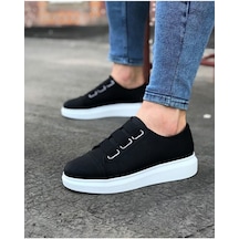 Rotas Erkek Günlük Lastikli Cilt Spor Sneaker Ayakkabı Cbt - Siyah