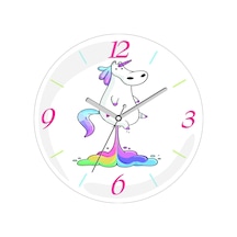 Unicorn Osuruk Çap 30cm Sessiz Akar Bombeli Gerçek Cam Duvar Saati Diğer