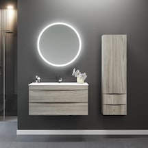 Orka Vento 100 Cm Mdf Dublin Banyo Dolabı Takımı Ve Boy Dolabı Çok Renkli