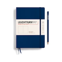 Leuchtturm1917 Not Defteri Orta Boy A5 , Sert Kapak, 251 Numaralandırılmış Sayfa, Düz, Lacivert Leuchtturm1917 Not Defteri Orta Boy A5 , Sert Kapak, 251 Numaralandırılmış Sayfa, Düz, Lacivert